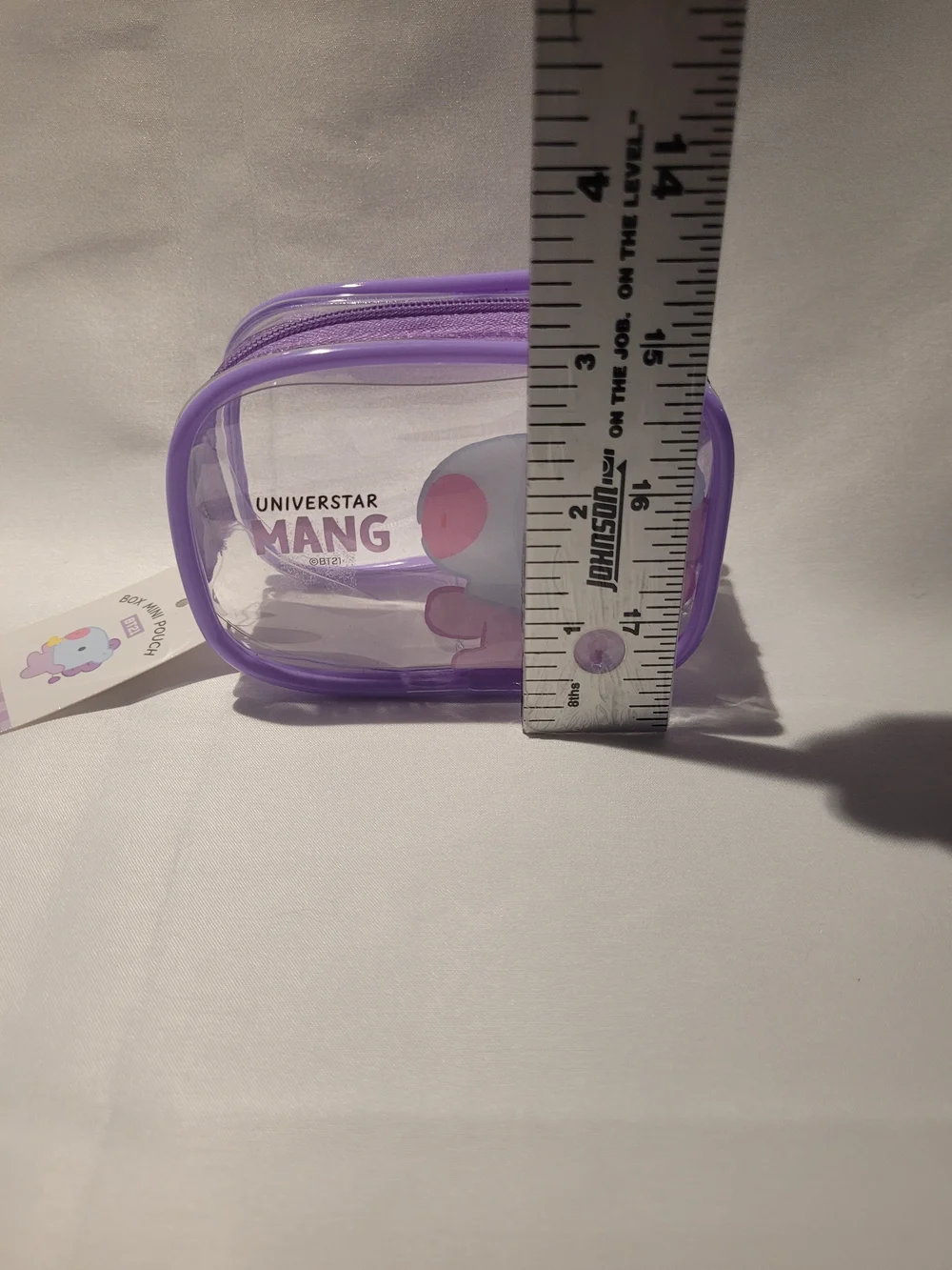 NWT Purple Clear Mang Mini Pouch